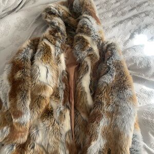 JLUXLABEL Multicolor Faux Fur Teddy Jacket